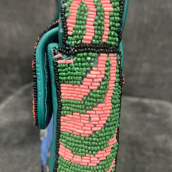 Staud Tommy Beaded Shoulder Bag Acid Swirl - Picture 3 of 14